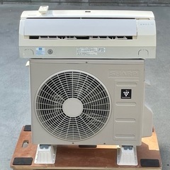 取付け可 ! ! ◇シャープ エアコン 6畳用 2018年製 内部洗浄 プラズマクラスター 100V AY-H22S 高圧洗浄済み ! 保証付 ! !