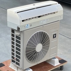 取付け可 ! ! ◇シャープ エアコン 6畳用 2018年製 内部洗浄 プラズマクラスター 100V AY-H22S 高圧洗浄済み ! 保証付 ! !