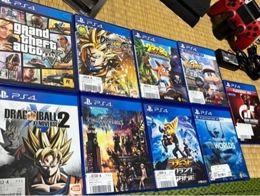 激安‼️ps4本体、VR本体、コントローラ2本、ソフト9本、付属品多数☝️