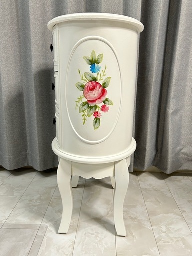 ロココ調チェスト アンティークローズ ローズチェスト 白家具