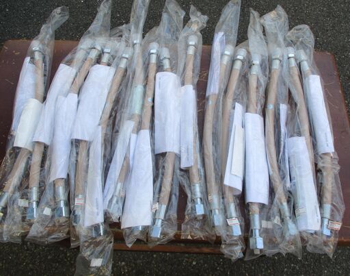 ☆桂精機製作所 FH10 LPG 燃焼器用鋼線入りホース 400mm 15本セット◆柔軟性に優れた配管材