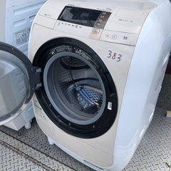 NO 383 🌈福岡市内配送設置無料✨🌈  BD-V3700L-C ドラム式洗濯乾燥機 ビッグドラム ライトベージュ [洗濯9.0kg /乾燥6.0kg /ヒートリサイクル乾燥 /左開き] 