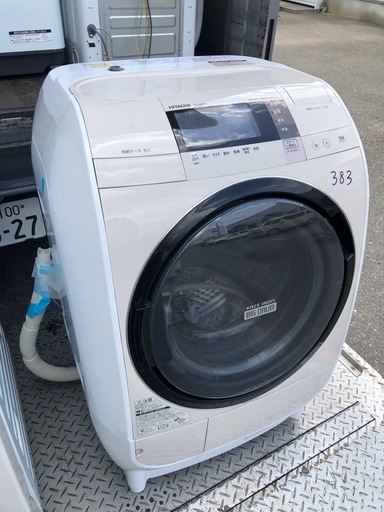 NO 383 福岡市内配送設置無料✨  BD-V3700L-C ドラム式洗濯乾燥機 ビッグドラム ライトベージュ [洗濯9.0kg /乾燥6.0kg /ヒートリサイクル乾燥 /左開き]