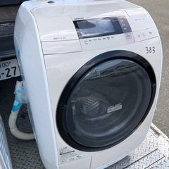 NO 383 🌈福岡市内配送設置無料✨🌈  BD-V3700L-C ドラム式洗濯乾燥機 ビッグドラム ライトベージュ [洗濯9.0kg /乾燥6.0kg /ヒートリサイクル乾燥 /左開き] 