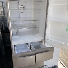 NO 396 🌈福岡市内配送設置無料✨🌈　日立 HITACHI ビッグ＆スリム60 冷蔵庫（415L） 右開き5ドア ソフトブラウン R-K42E T