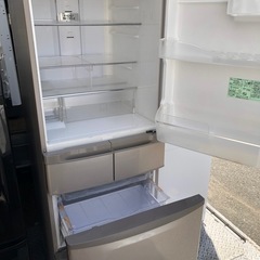 NO 396 🌈福岡市内配送設置無料✨🌈　日立 HITACHI ビッグ＆スリム60 冷蔵庫（415L） 右開き5ドア ソフトブラウン R-K42E T