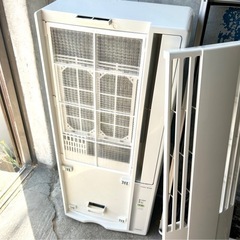札幌市内配送可 美品 22年製 コロナ ルームエアコン ウインドエアコン CW-1622R 標準窓枠付き 