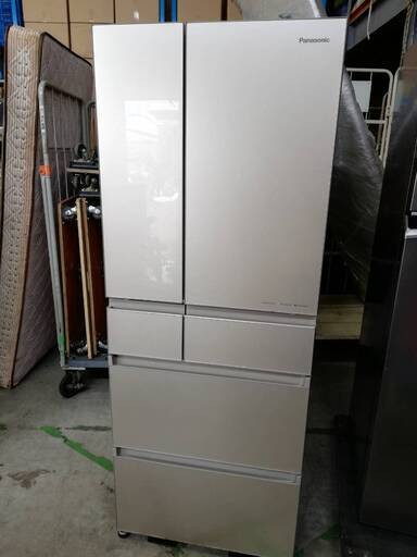 【24082201】冷凍冷蔵庫　2021年製　パナソニック　NR-SPF457X-N形　冷凍室136L　冷蔵室314L【引取限定】