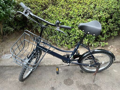 自転車　No.1334　紺　6段切替　LEDライト　小径車　アプレミディ　20インチ【リサイクルショップどりーむ天保山店】