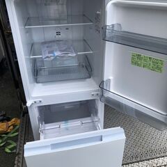 NO 386 🌈北九州市内配送設置無料✨🌈　シャープ SHARP 冷蔵庫 一人暮らし 2022年製 2ドア 152L ホワイト ファン式 両方開き SJ-15E9-W 奥行60cm