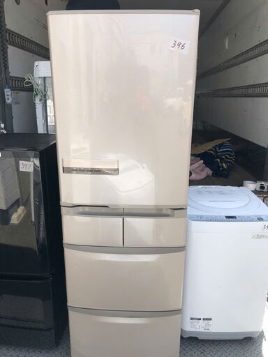 NO 396 北九州市内配送設置無料✨　日立 HITACHI ビッグ＆スリム60 冷蔵庫（415L） 右開き5ドア ソフトブラウン R-K42E T