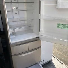 NO 396 🌈北九州市内配送設置無料✨🌈　日立 HITACHI ビッグ＆スリム60 冷蔵庫（415L） 右開き5ドア ソフトブラウン R-K42E T