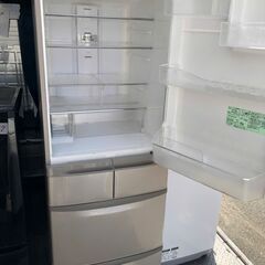 NO 396 🌈北九州市内配送設置無料✨🌈　日立 HITACHI ビッグ＆スリム60 冷蔵庫（415L） 右開き5ドア ソフトブラウン R-K42E T