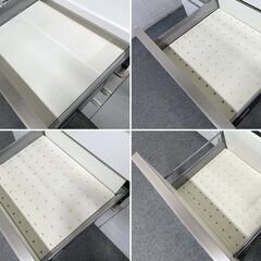 Pamouna/パモウナ キッチンボード 幅140 ソフトクローズ ブルモーション ハイグロス ホワイト ヘティヒレール 中古家具 店頭引取歓迎 R8630