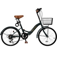 新品 自転車　20インチ　折り畳み　ダークグリーン　JIS耐震試験合格商品