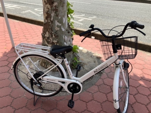自転車　6段階のギア付き