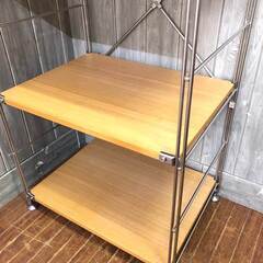 ss6667　無印良品 ステンレスユニットシェルフ 4段 56×40×120cm 良品計画 MUJI オープンシェルフ オープンラック フリーラック ステンレス×オーク 棚板4枚 飾り棚 収納棚 無印 中古 ss6667 無印良品 ステンレスユニットシェルフ 4段 56×40×120cm 良品