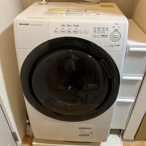 \nシャープ　小型ドラム式洗濯機　 ES-S7G