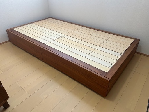 美品 シングルベッド 引き出し付 無印良品？