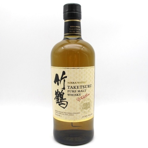Nikka Whisky (ニッカウヰスキー) ウイスキー 竹鶴 ピュアモルト 新ラベル ホワイトラベル ジャパニーズ ブレンデッドモルト 箱なし 700ml 43% 未開栓 店頭引取りのみ 福井やしろ店