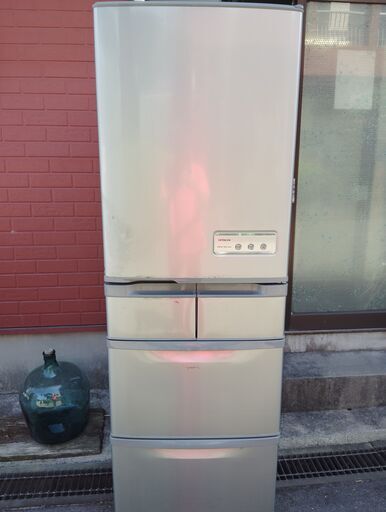 【鹿児島市リサイクルストアスターズ吉野店】【中古】日立ノンフロン冷凍冷蔵庫R-S42ZM　2010年製