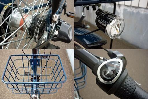 シルバーシティサイクル 26インチ 前カゴ付き シルバーシティサイクル