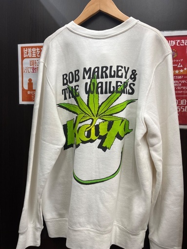 STUSSYxBob Marley/Kava トレーナー/S/WHT STUSSYxBob Marley/Kava トレーナー/S/WHT 電飾看板 160cm