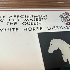 ビンテージ パブミラー WHITE HORS スコッチウィスキー イギリス