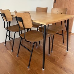 GM29【約20万円のお品♪】カリモク家具 Chitano 4人用 ダイニングセット 木製 リサイクルショップ　ケイラック朝霞田島店　ケイラック　埼玉県　朝霞市　田島　和光市　志木市　新座市　富士見市　ふじみ野市　三芳町　戸田市　蕨市　さいたま市(岩槻以外)　川越市　所沢市　上尾市　東京都　板橋区　練馬区　清瀬市 GM29【約20万円のお品♪】カリモク家具 Chitano 4人用 ダイニング