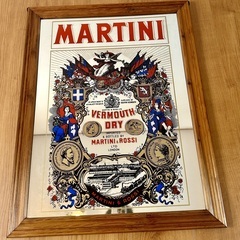 ビンテージ パブミラー マルティーニ Martini & Ros...