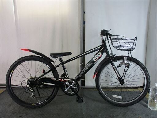 Ｄ716　★15800円★整備済み 中古子供自転車 アサヒ　ドライド【24インチ　黒 】