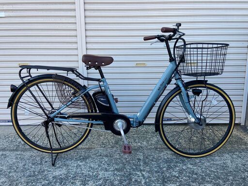 【★美品★】　電動アシスト自転車 折り畳み式 26インチ 型式認定取得 マットグレイ