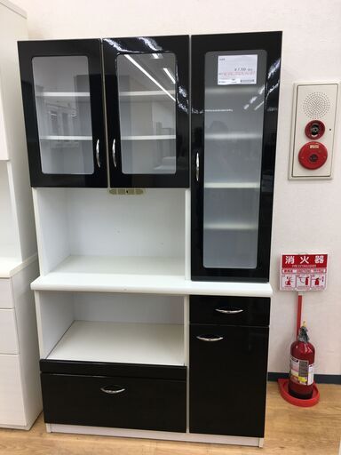 ★ジモティ割あり★  食器棚  W106×D45×H181 クリーニング済み SJ6800