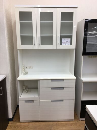★ジモティ割あり★ NITORI　ニトリ　ダリア 食器棚  W100×D42×H200 クリーニング済み SJ6801