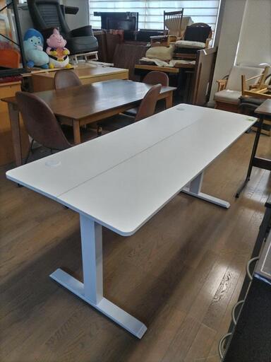 【引取先決まりました！】 昇降デスク 電動 昇降式デスク スタンディングデスク 幅160cm 電動昇降デスク 上下自動昇降 パソコンデスク 机 pcデスク オフィスデスク 作業机 テレワーク