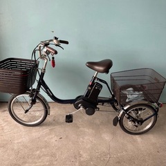 パナソニック 電動アシスト三輪自転車 BE-ELR834V 前19/後16型 内装3段変速