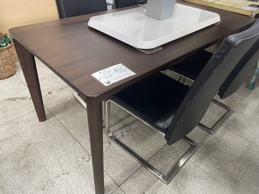 カリモクテーブル イス4脚  5点セット