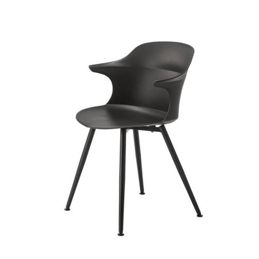 AZUMAYA (東谷) 家具 アヴァン チェア ダイニングチェア ブラック 完成品 CL-507BK 未使用品