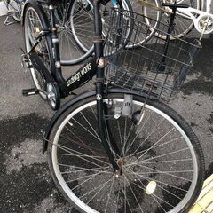 J6012 自転車 メーカー不明 軽快車 ブラック 6段変速 27インチ