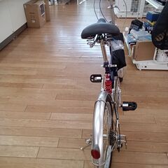 ★ジモティ割あり★  ギア付き折りたたみ自転車 20インチ 青 クリーニング済み TK2851