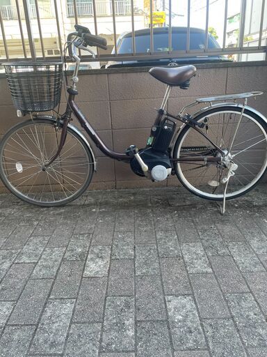 リサイクルショップどりーむ荒田店 No1416 電動アシスト自転車　パナソニック　２０１９年製　状態良好　２４インチ　小柄な人にもおすすめ♪　バッテリー　鍵　充電器付属