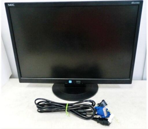 ②NEC　液晶モニター　LCD-AS221WM　動作良好　22型　ワイド　液晶ディスプレイ　PCモニター　22インチ　ブラック