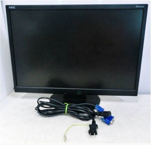 ③NEC　液晶モニター　LCD-AS221WM　動作良好　22型　ワイド　液晶ディスプレイ　PCモニター　22インチ　ブラック