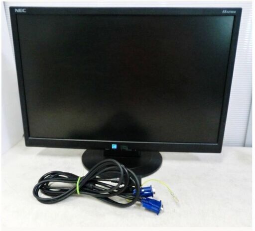 ④NEC　液晶モニター　LCD-AS221WM　動作良好　22型　ワイド　液晶ディスプレイ　PCモニター　22インチ　ブラック