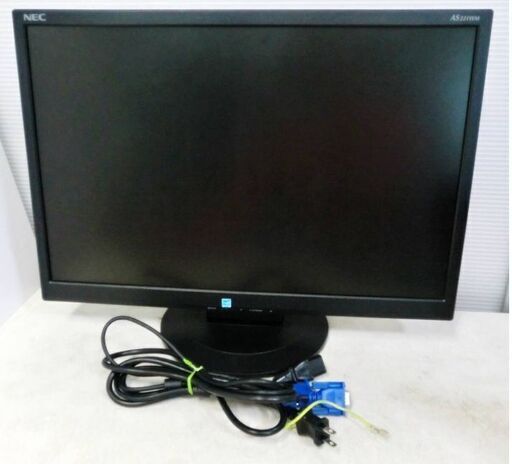 ⑦NEC　液晶モニター　LCD-AS221WM　動作良好　22型　ワイド　液晶ディスプレイ　PCモニター　22インチ　ブラック
