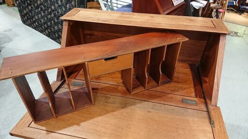 唐木家具｜花梨｜ライティングビューロー T1169☆ライティング