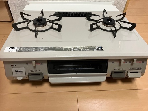【受け渡し予定者決定済】　ガスコンロ（2口）　都市ガス用　Rinnai