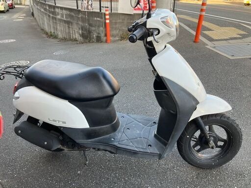 実働原付　　現行　新型レッツ　CA4AA　ホワイト　33205KM 実働原付 現行 新型レッツ CA4AA ホワイト 33205KM