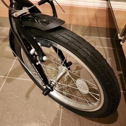 キャプテンスタッグ 折り畳み自転車 ﾏｯﾄﾌﾞﾗｯｸ AL-FDB161 16インチ 20 