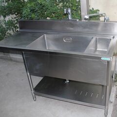 TANICO タニコー ステンレス シンク 厨房用品 業務用 幅152cm Used・キレイ